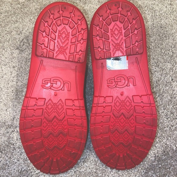 UGG Chevonne Waterproof Sherpa Lining Ankle Red Boots Women's 8 M - Picture 7 of 12